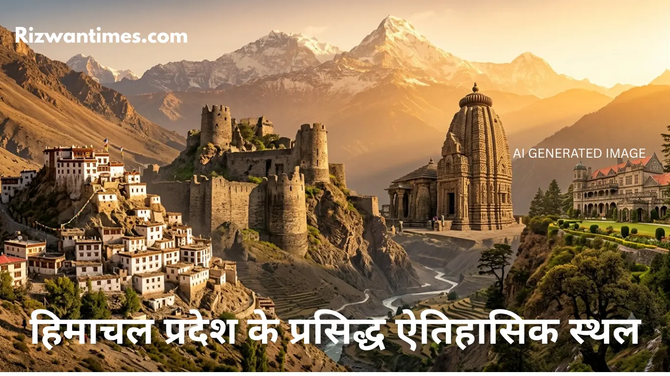 हिमाचल प्रदेश के प्रसिद्ध ऐतिहासिक स्थल